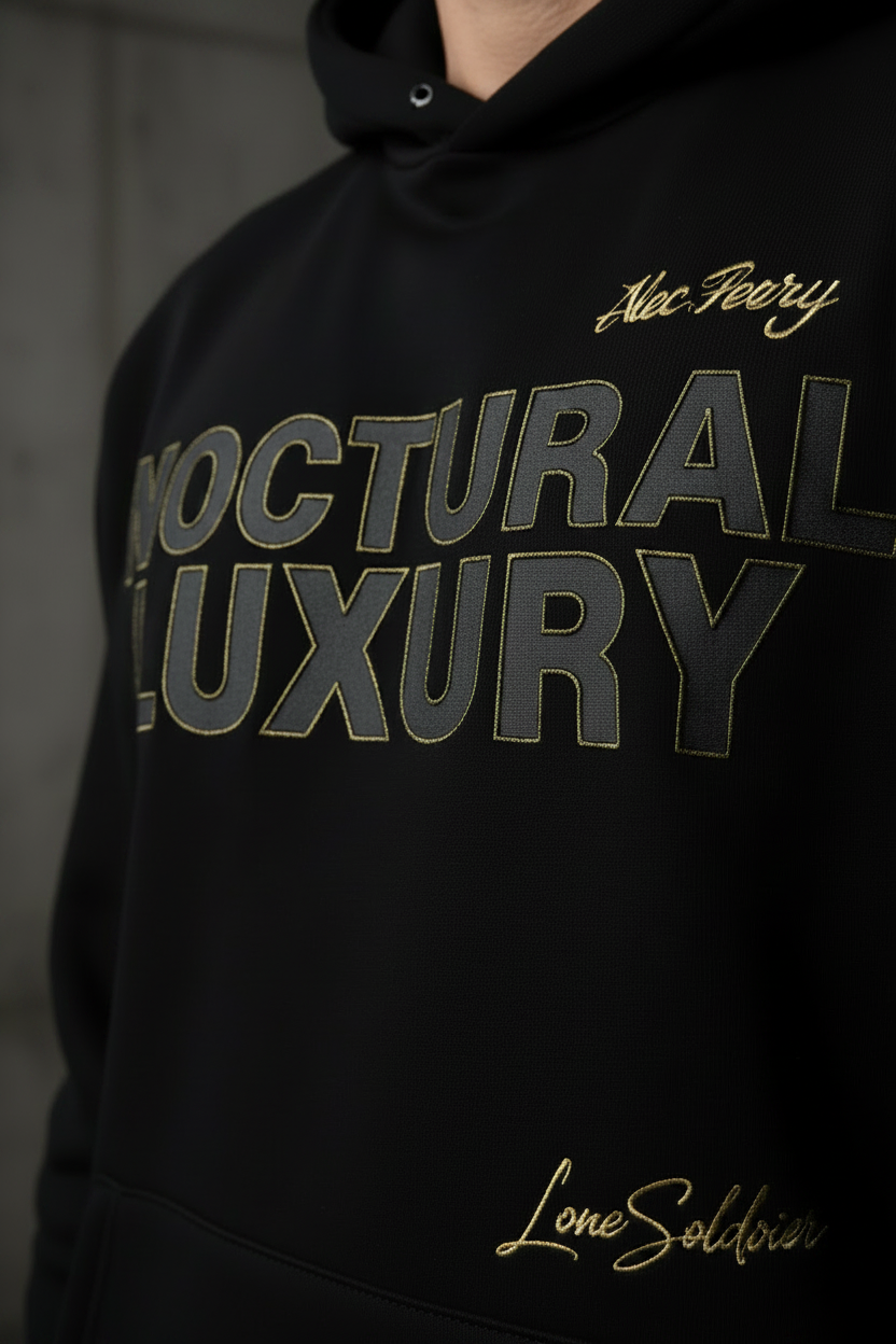 GRNDWRK™ Hoodie detail LoneSoldier signature